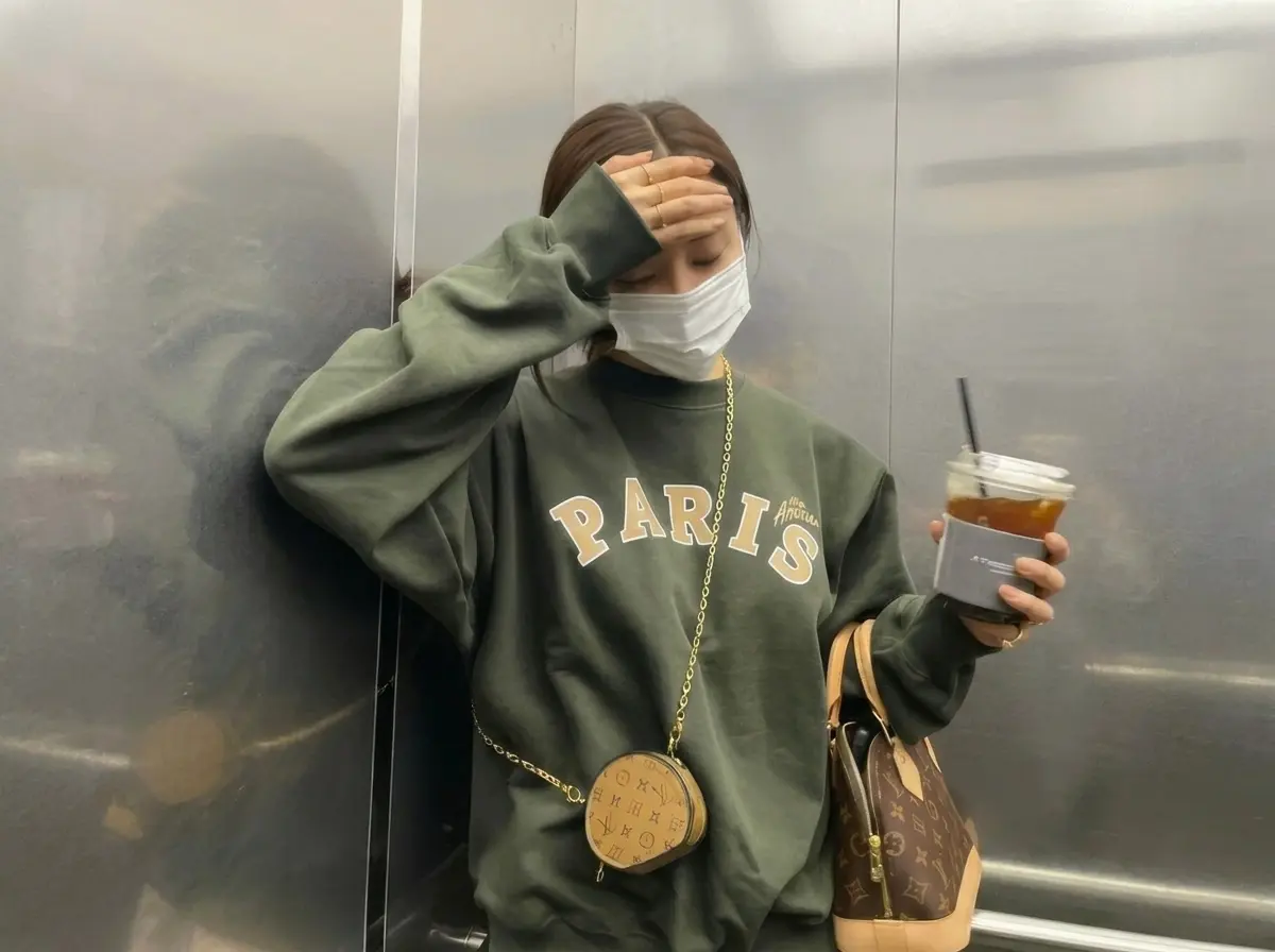 "효민" 루이비통 알마BB