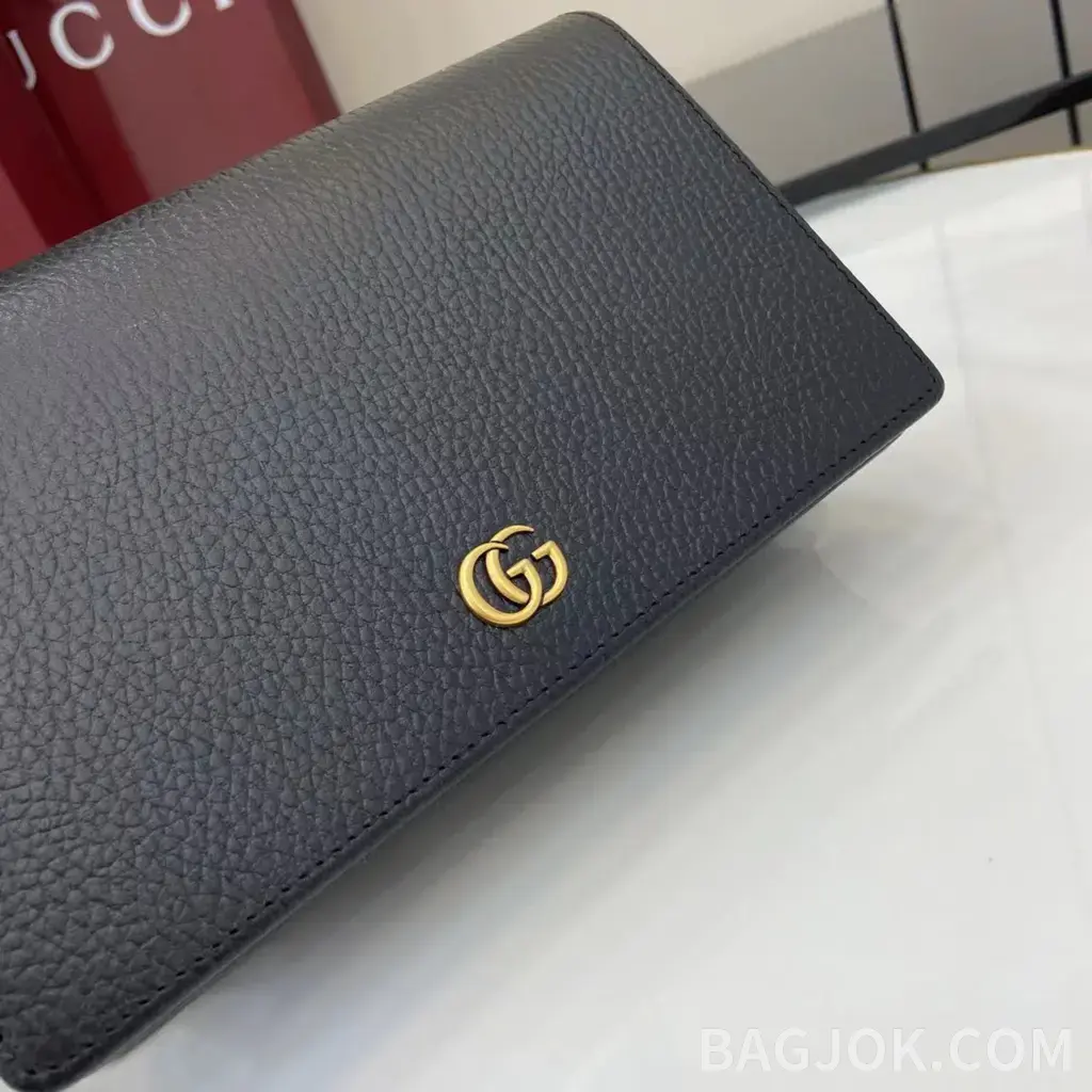 구찌 Gucci GG 마몬트 레더 금장 체인 미니 크로스백  상세 이미지