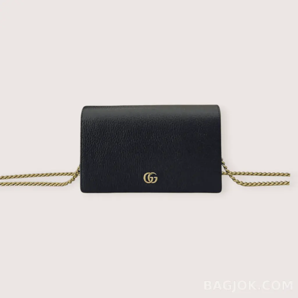 Gucci GG 마몬트 레더 금장 체인 미니 크로스백 _대표이미지