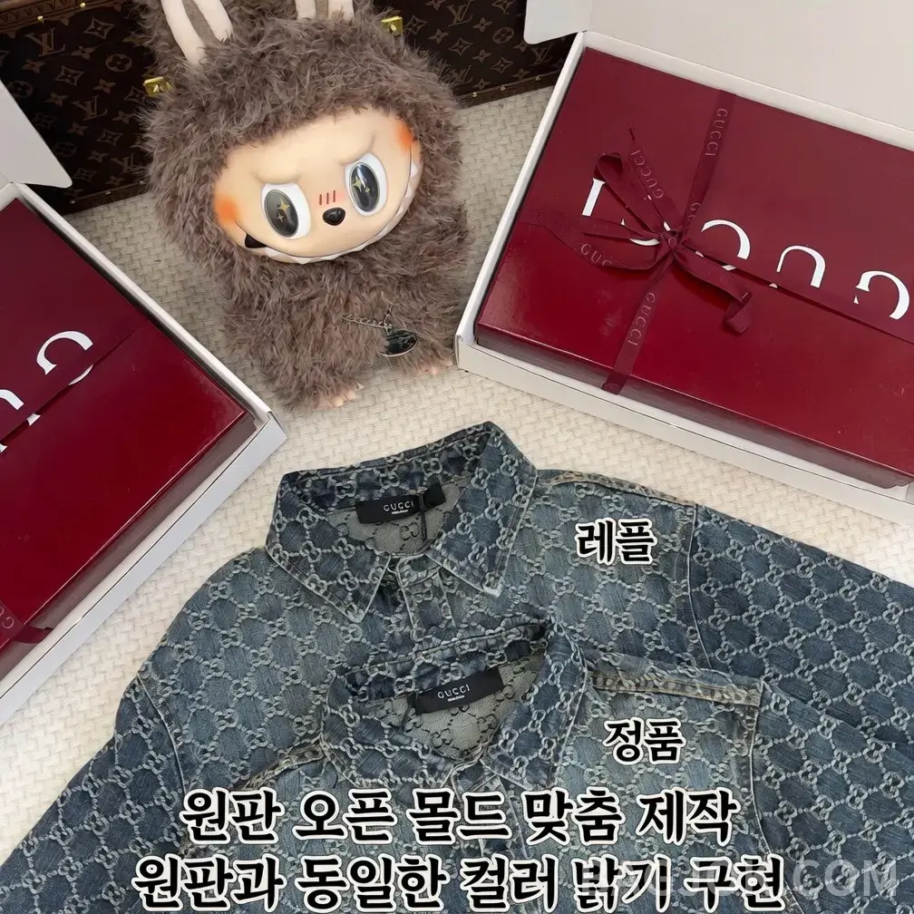 구찌 구찌 올로고 데님 반팔 셔츠 상세 이미지
