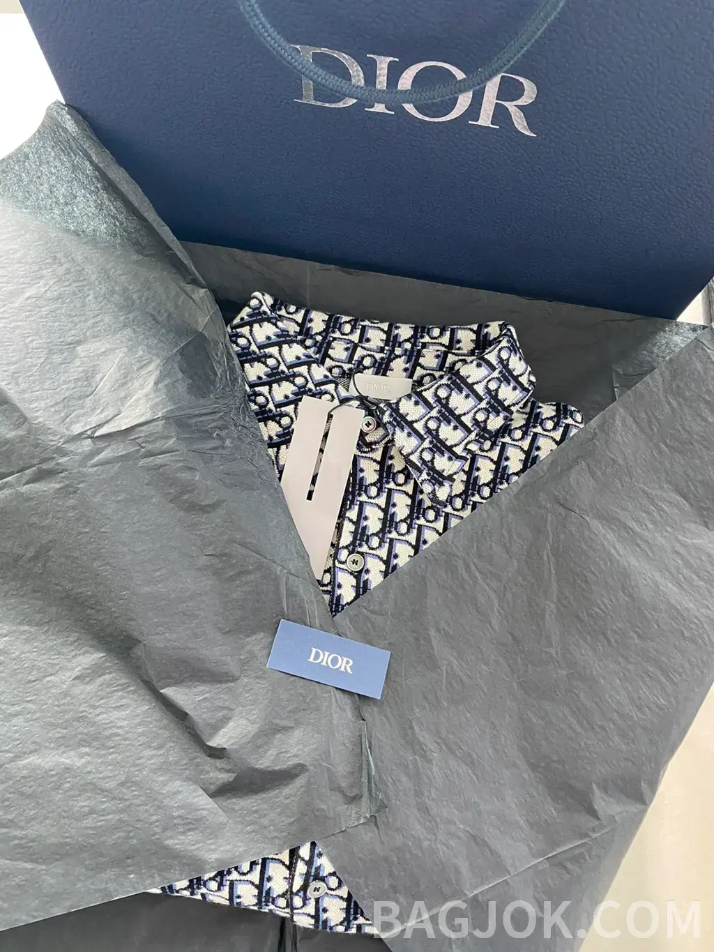 디올 디올 오블리크 코튼 셔츠 상세 이미지