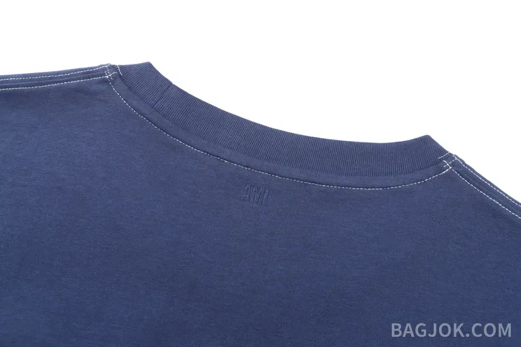 아미 아미 파리 자수 탑스티치 반팔 티셔츠 상세 이미지