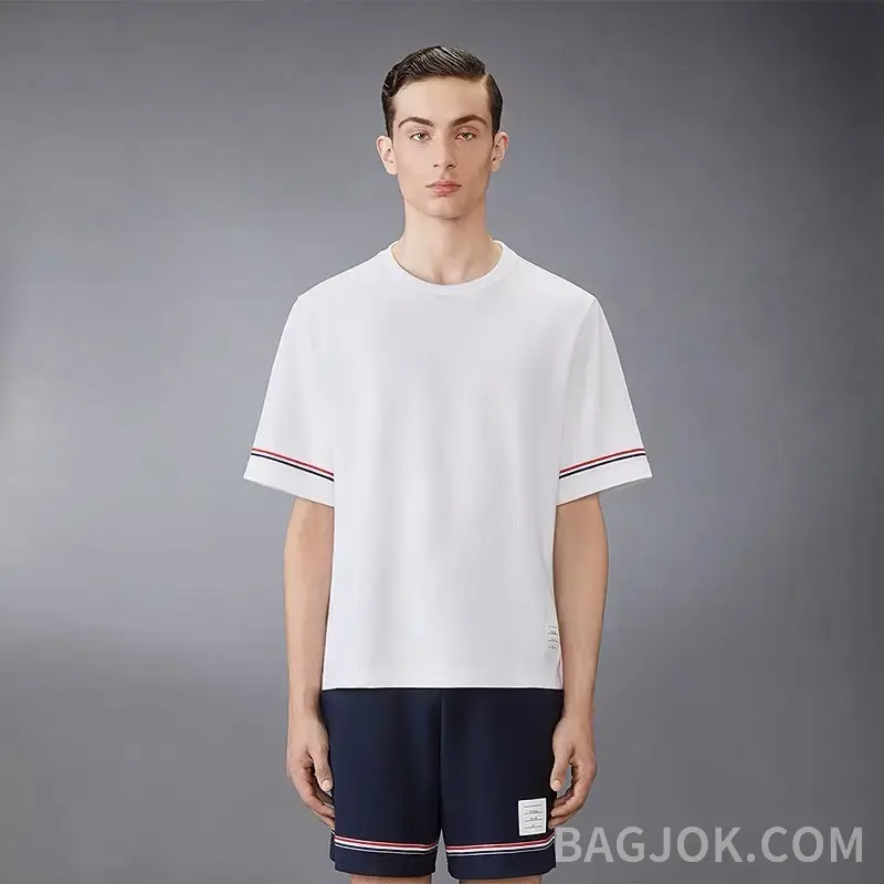 톰브라운 톰브라운 26SS 순면 라운드티 상세 이미지