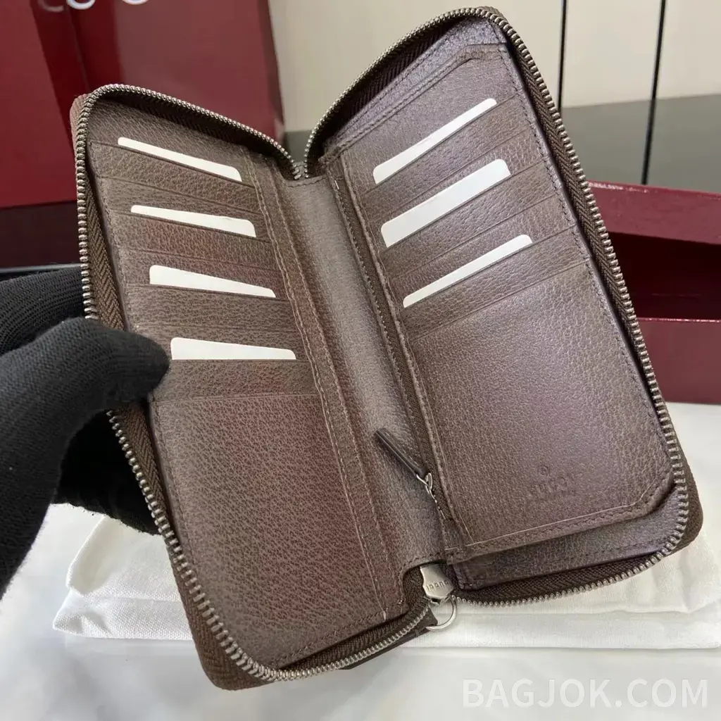 구찌 구찌 바이컬러 지퍼 장지갑 상세 이미지