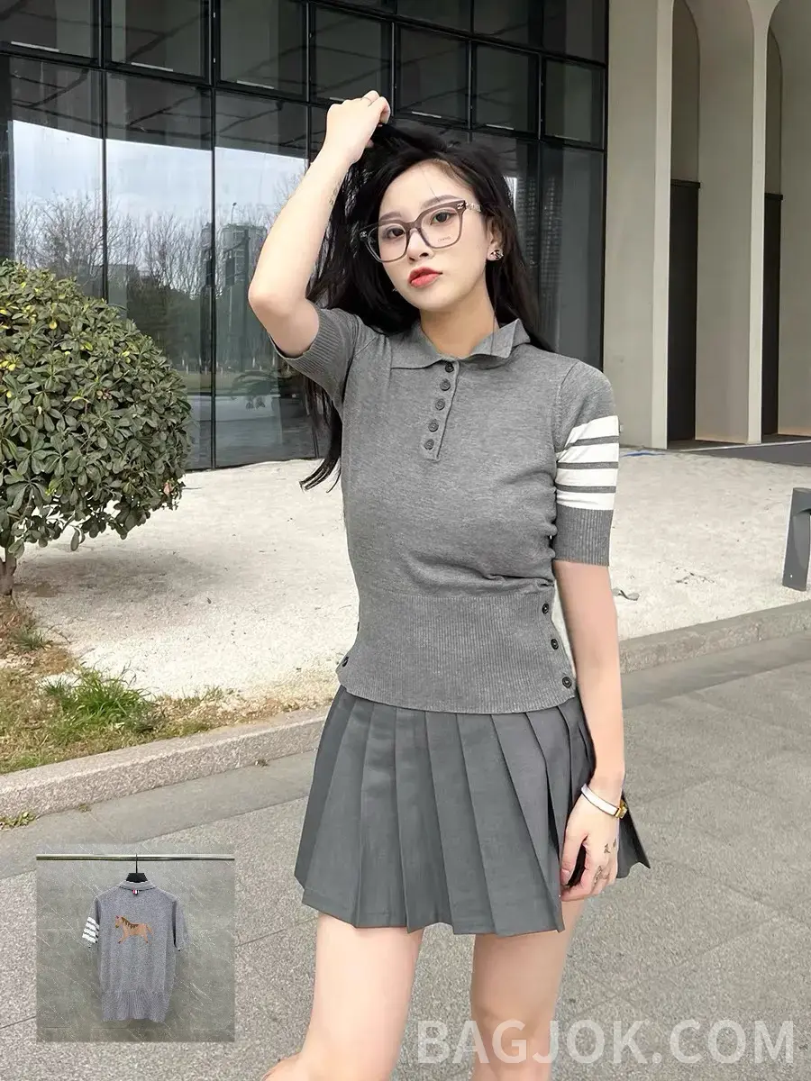 톰브라운 톰브라운 홀스 인타르시아 니트 상세 이미지