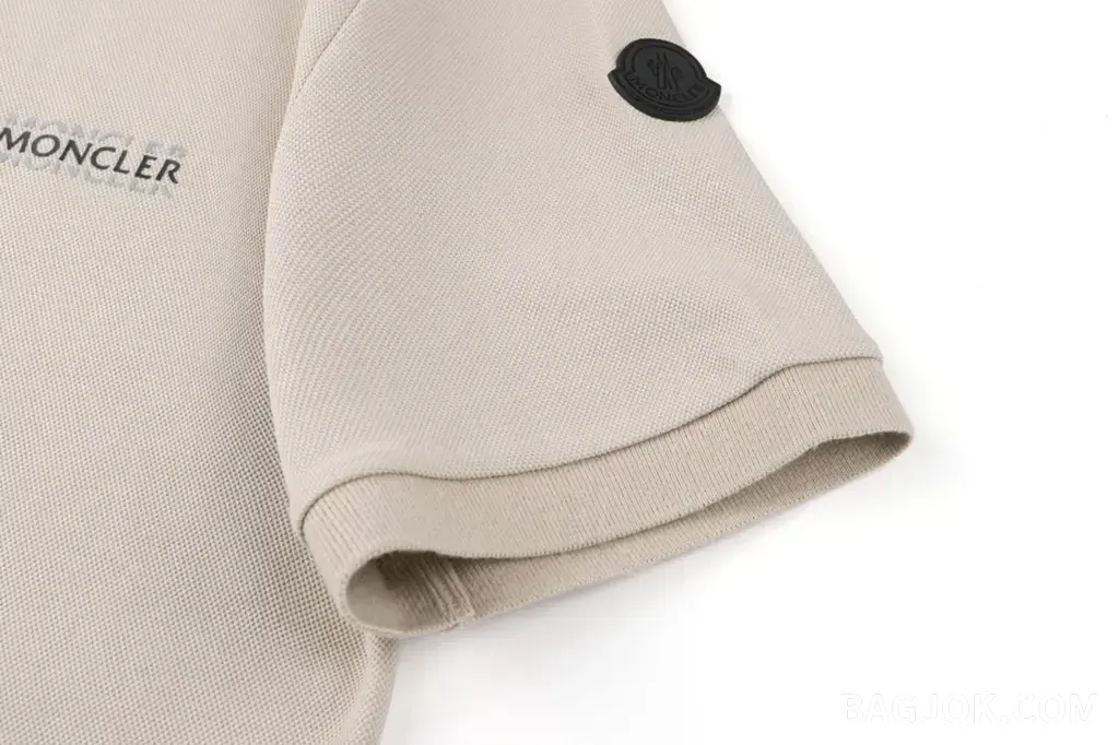 몽클레어 몽클레어 코튼 로고 레터 폴로 셔츠 상세 이미지