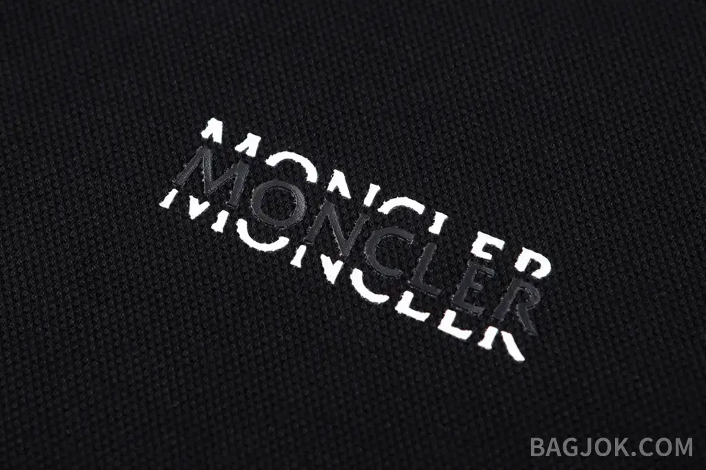 몽클레어 몽클레어 코튼 로고 레터 폴로 셔츠 상세 이미지