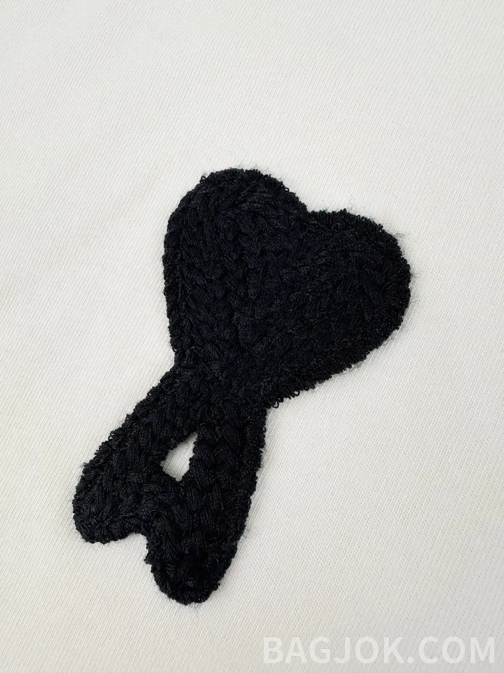 아미 아미 파리 크로셰 하트 로고 반팔 티셔츠 상세 이미지