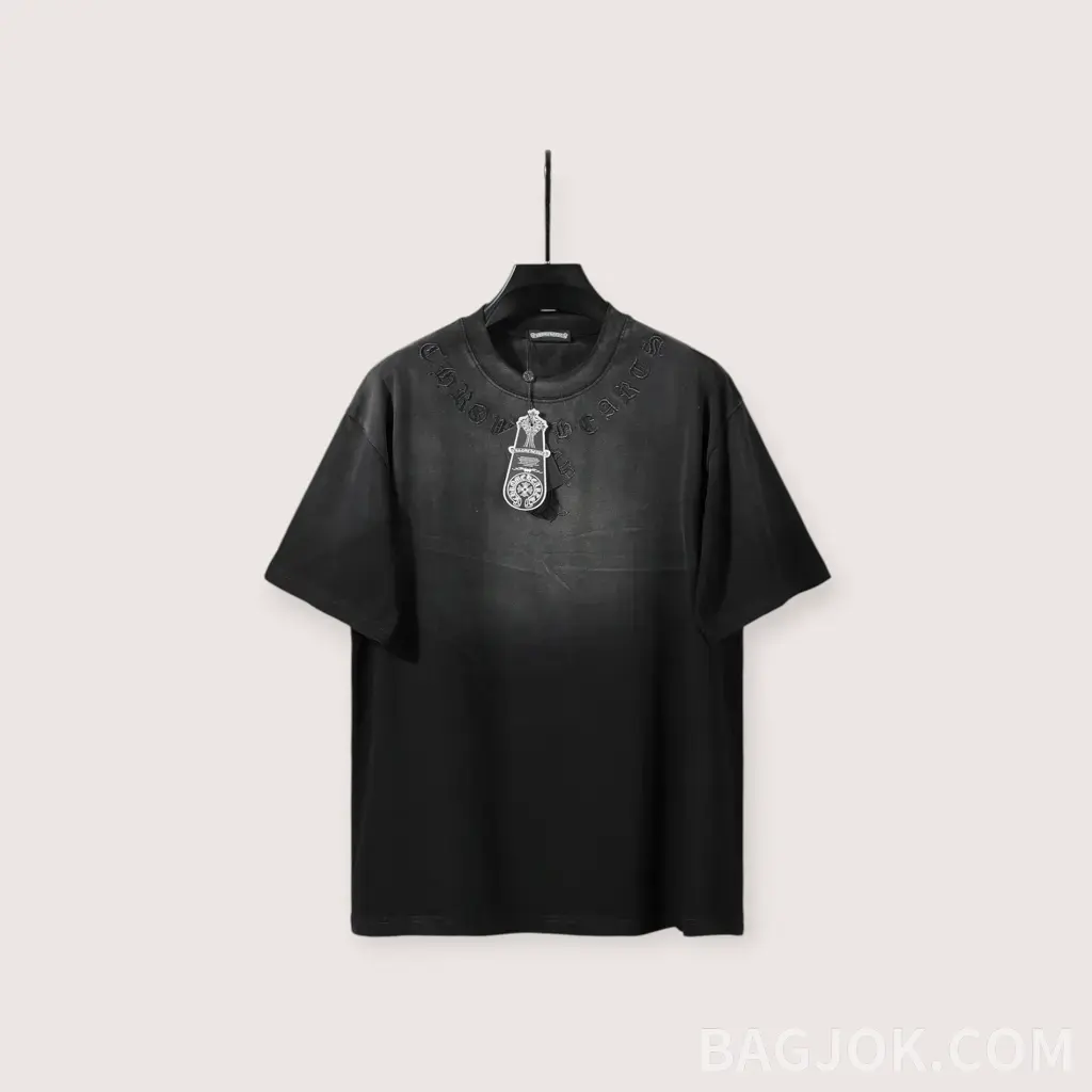 크롬하츠 크로스 레이저 워싱 반팔 티셔츠_대표이미지