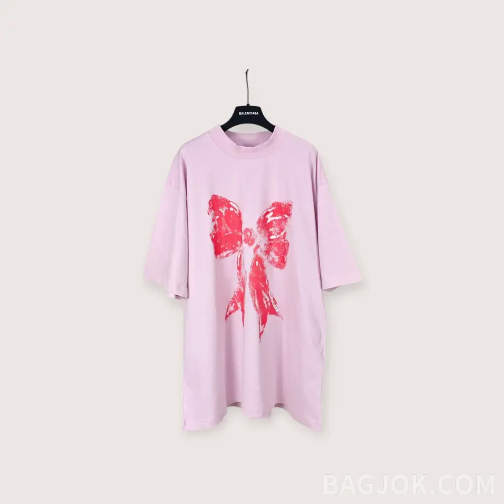 발렌시아가 26SS 보우 미디엄 핏 티셔츠_대표이미지