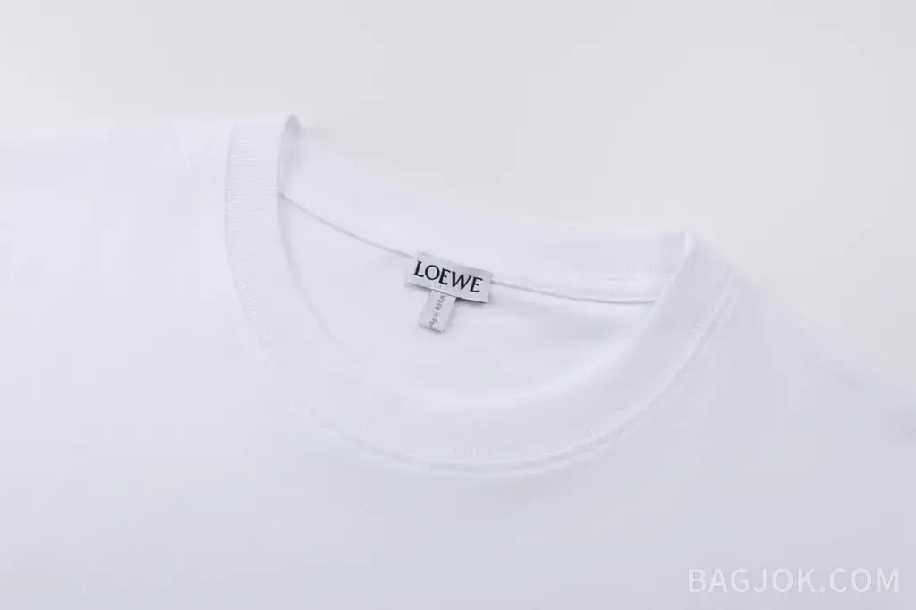 로에베 로에베 자수 로고 반팔 티셔츠 상세 이미지