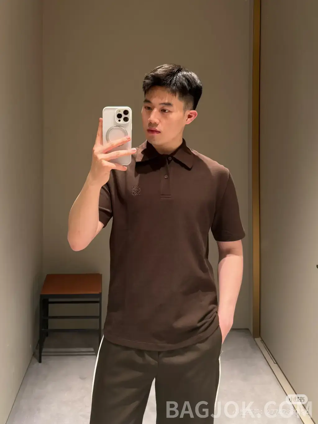 로에베 로에베 자수 폴로 셔츠 상세 이미지