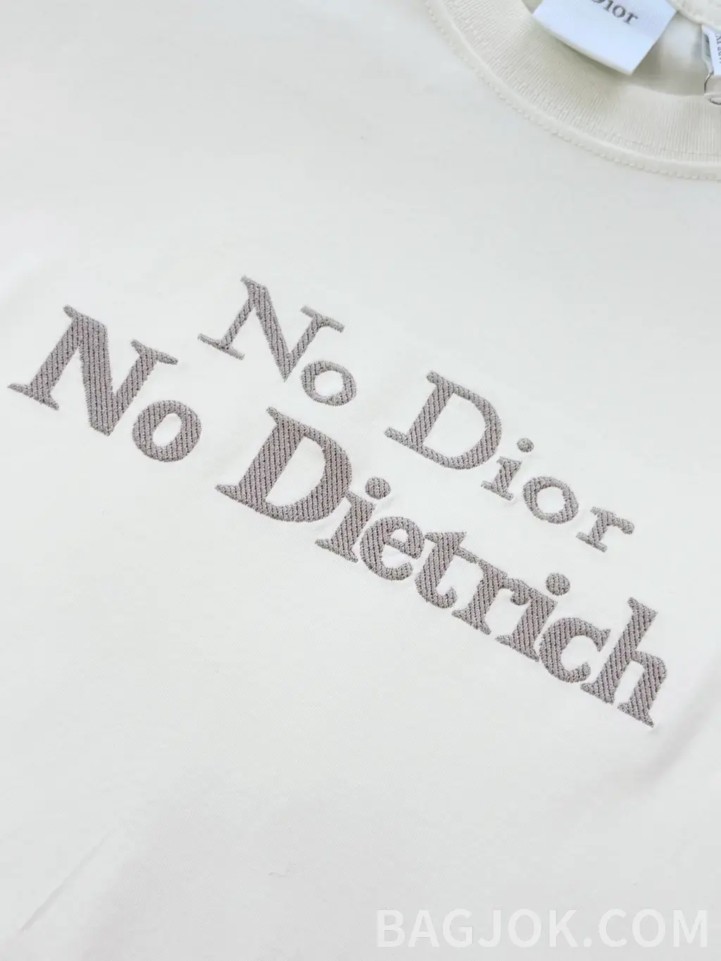 디올 디올 No Dior No Dietrich 프린트 반팔 티셔츠 상세 이미지