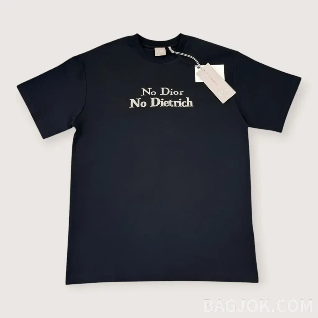디올 No Dior No Dietrich 프린트 반팔 티셔츠_대표이미지