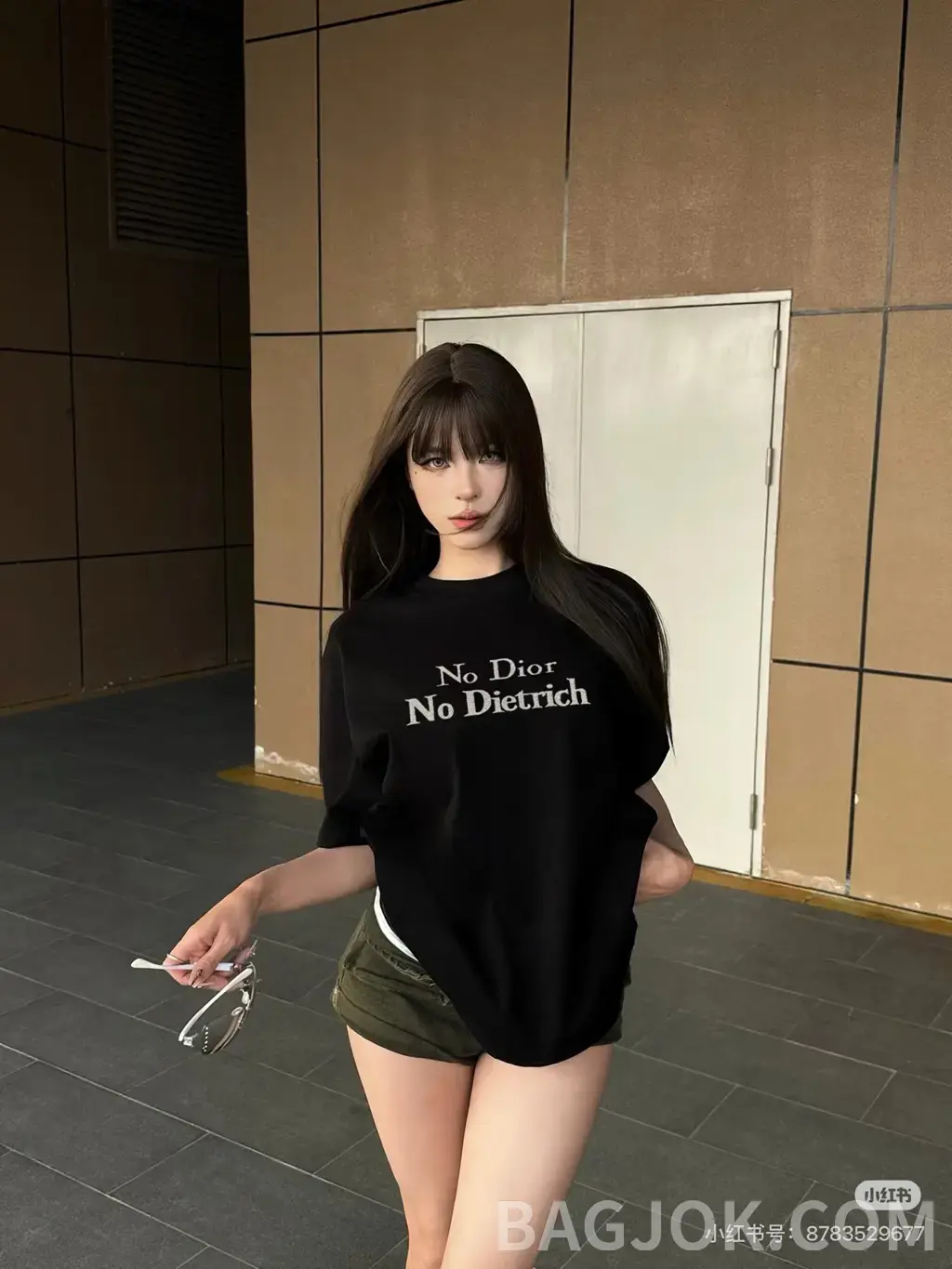 디올 디올 No Dior No Dietrich 프린트 반팔 티셔츠 상세 이미지