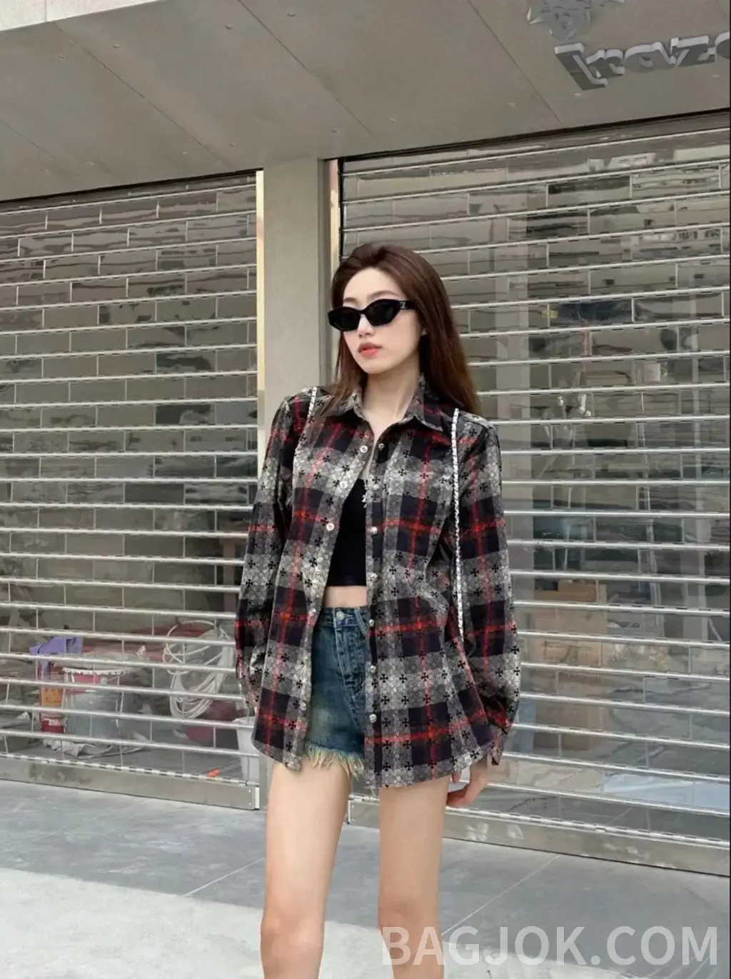 크롬하츠 크롬하츠 클래식 페이즐리 크로스 자카드 셔츠 상세 이미지