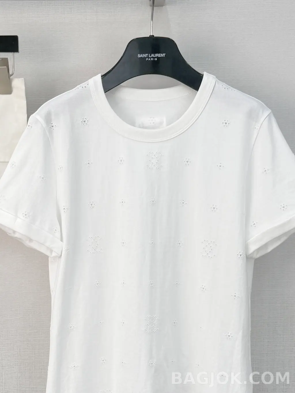 샤넬 샤넬 CC 아일렛 펀칭 반팔 티셔츠 상세 이미지