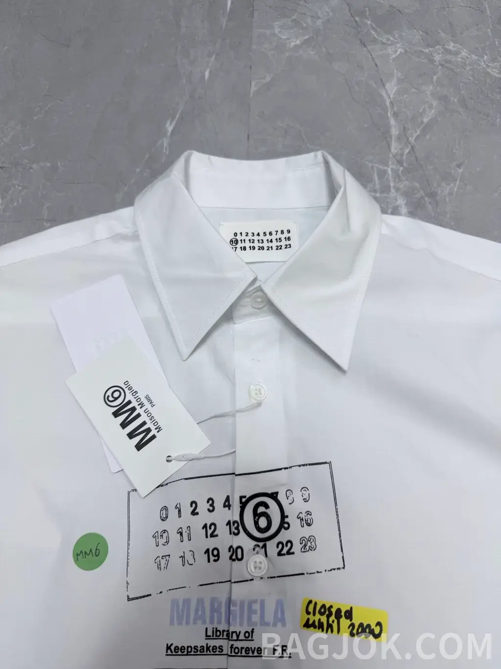 메종 마르지엘라 MM6 메종 마르지엘라 빈티지 그래픽 오버사이즈 셔츠 상세 이미지
