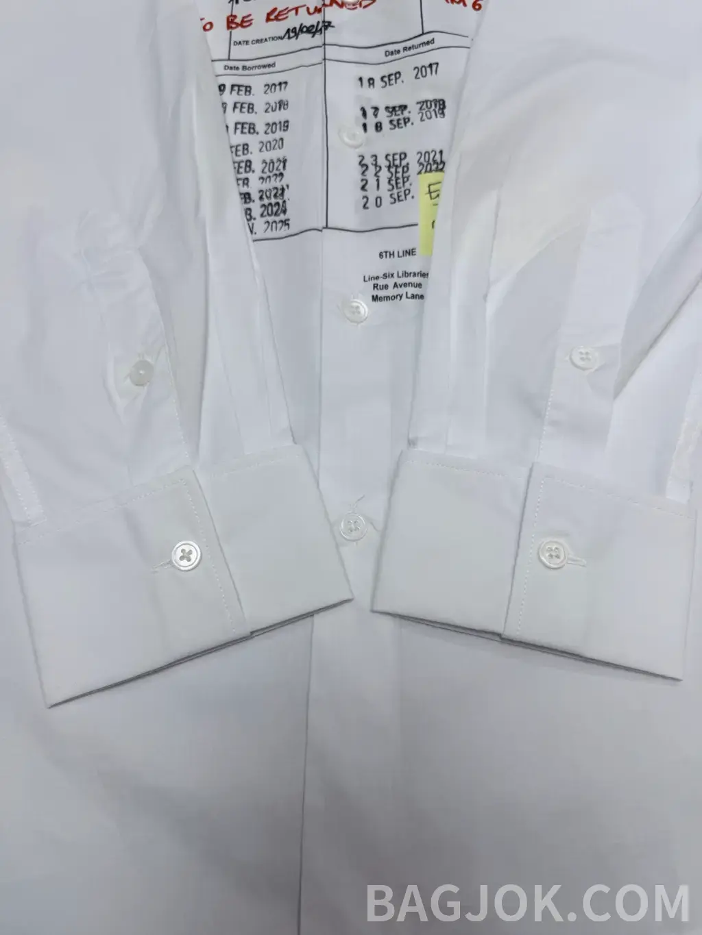 메종 마르지엘라 MM6 메종 마르지엘라 빈티지 그래픽 오버사이즈 셔츠 상세 이미지