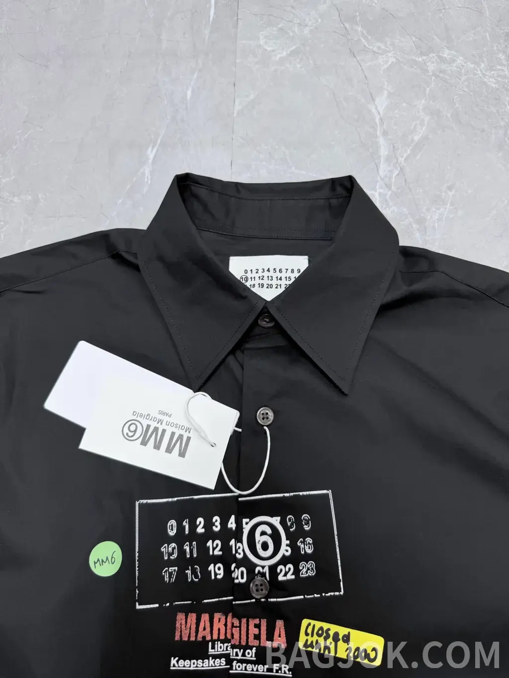 메종 마르지엘라 MM6 메종 마르지엘라 빈티지 그래픽 오버사이즈 셔츠 상세 이미지