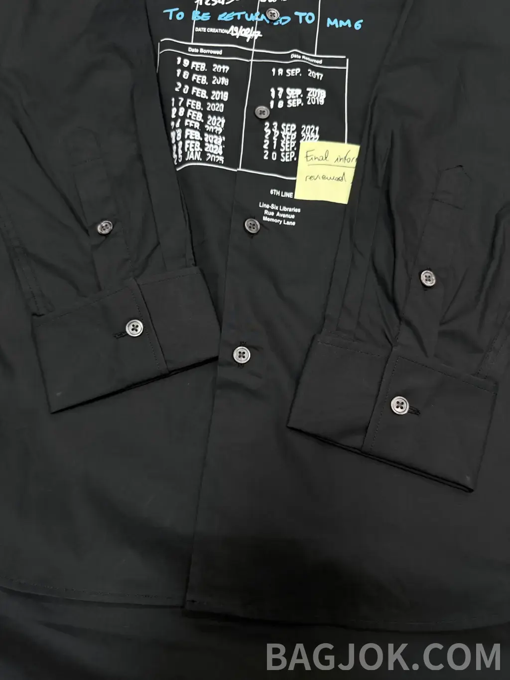 메종 마르지엘라 MM6 메종 마르지엘라 빈티지 그래픽 오버사이즈 셔츠 상세 이미지