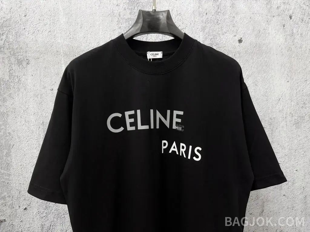 셀린느 셀린느 커플 CELINE PARIS 오버핏 반팔 티셔츠 상세 이미지