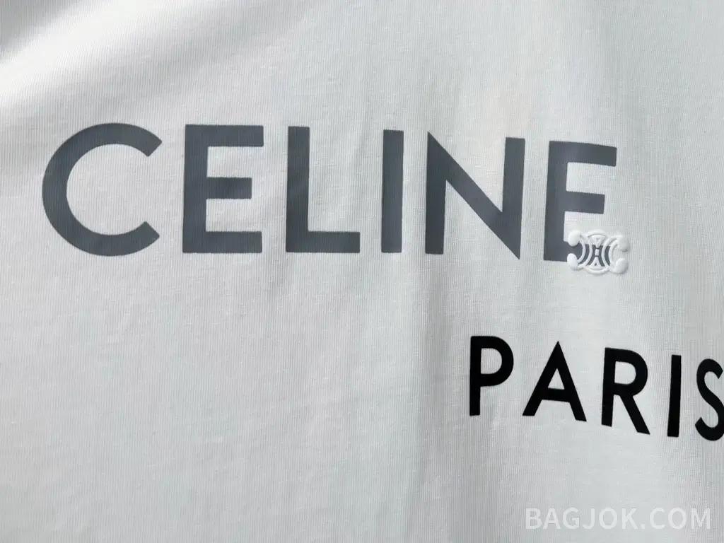 셀린느 셀린느 커플 CELINE PARIS 오버핏 반팔 티셔츠 상세 이미지