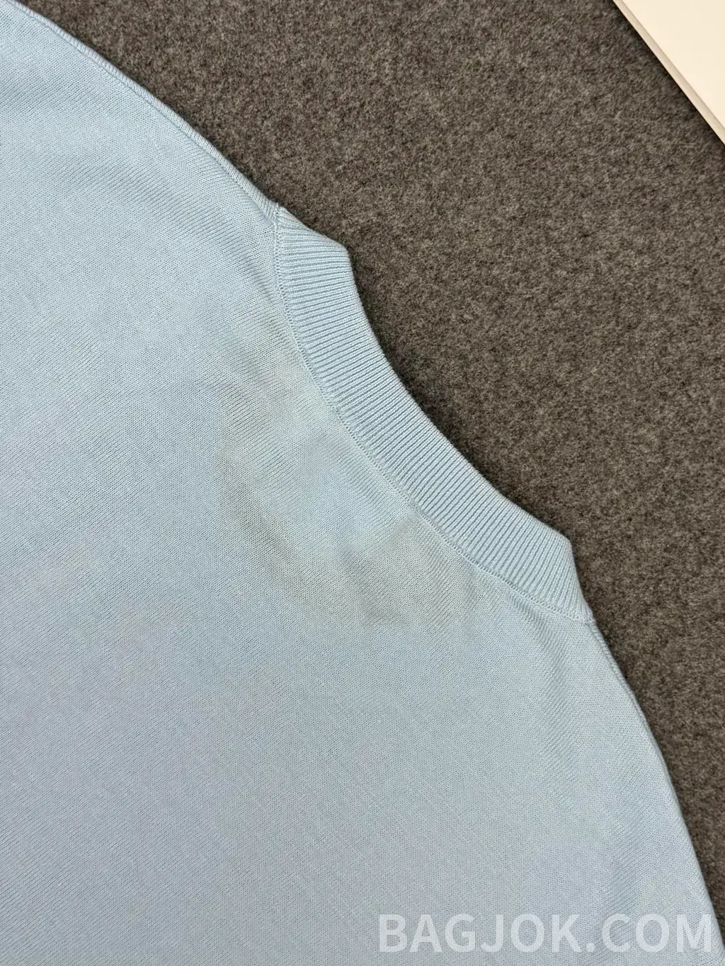 디올 디올 실크 블렌드 리본 타이 니트 반팔 탑 상세 이미지