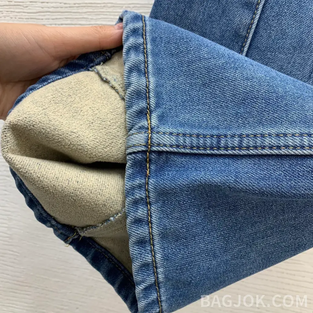 샤넬 샤넬 레터링 메탈 데님 와이드 팬츠 상세 이미지