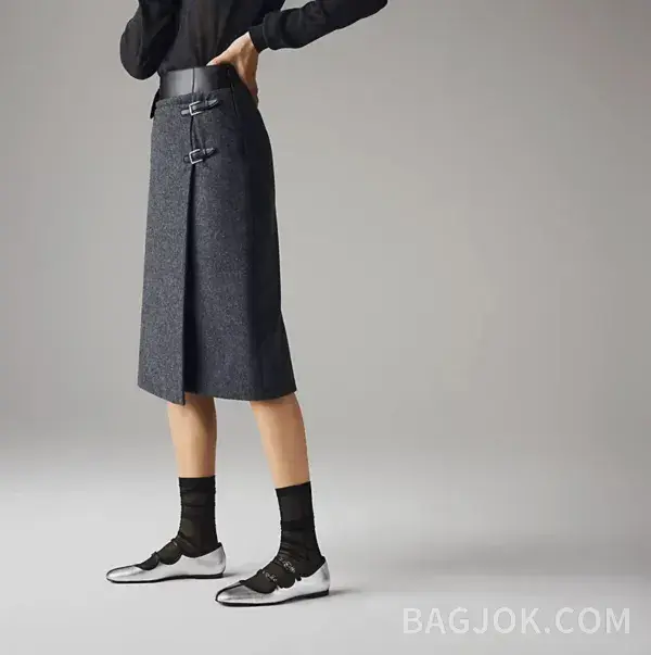 에르메스 에르메스 리리아 램스킨 발레리나 플랫 상세 이미지