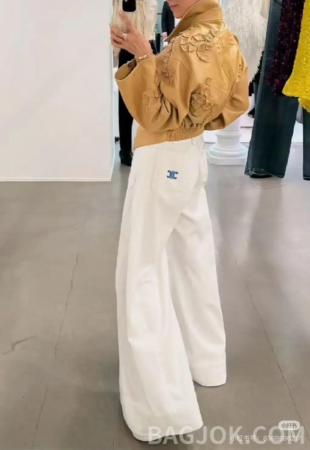 셀린느 셀린느 CC 로고 와이드 데님 팬츠 상세 이미지