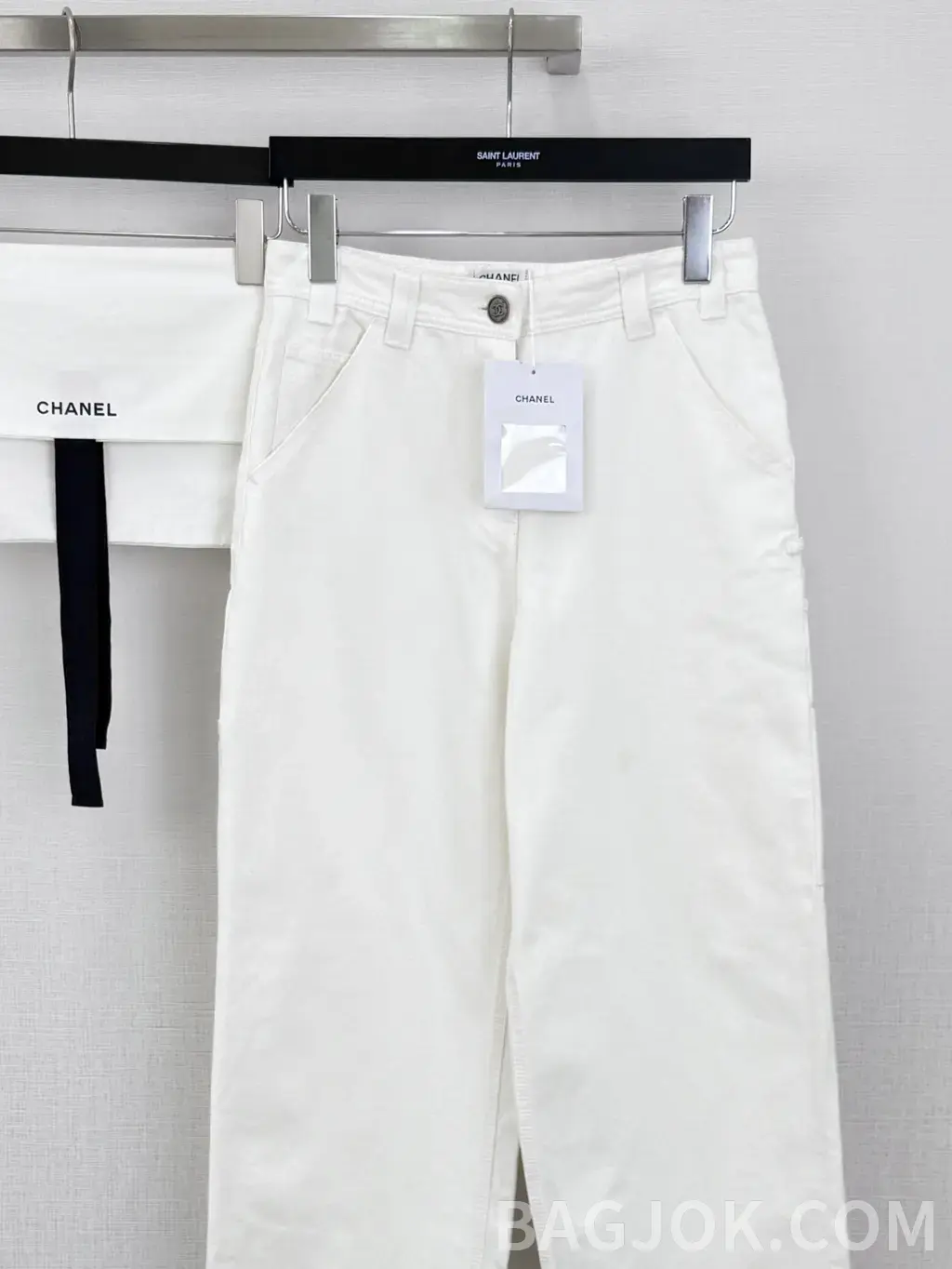 샤넬 샤넬 CC 로고 카고 와이드 팬츠 상세 이미지
