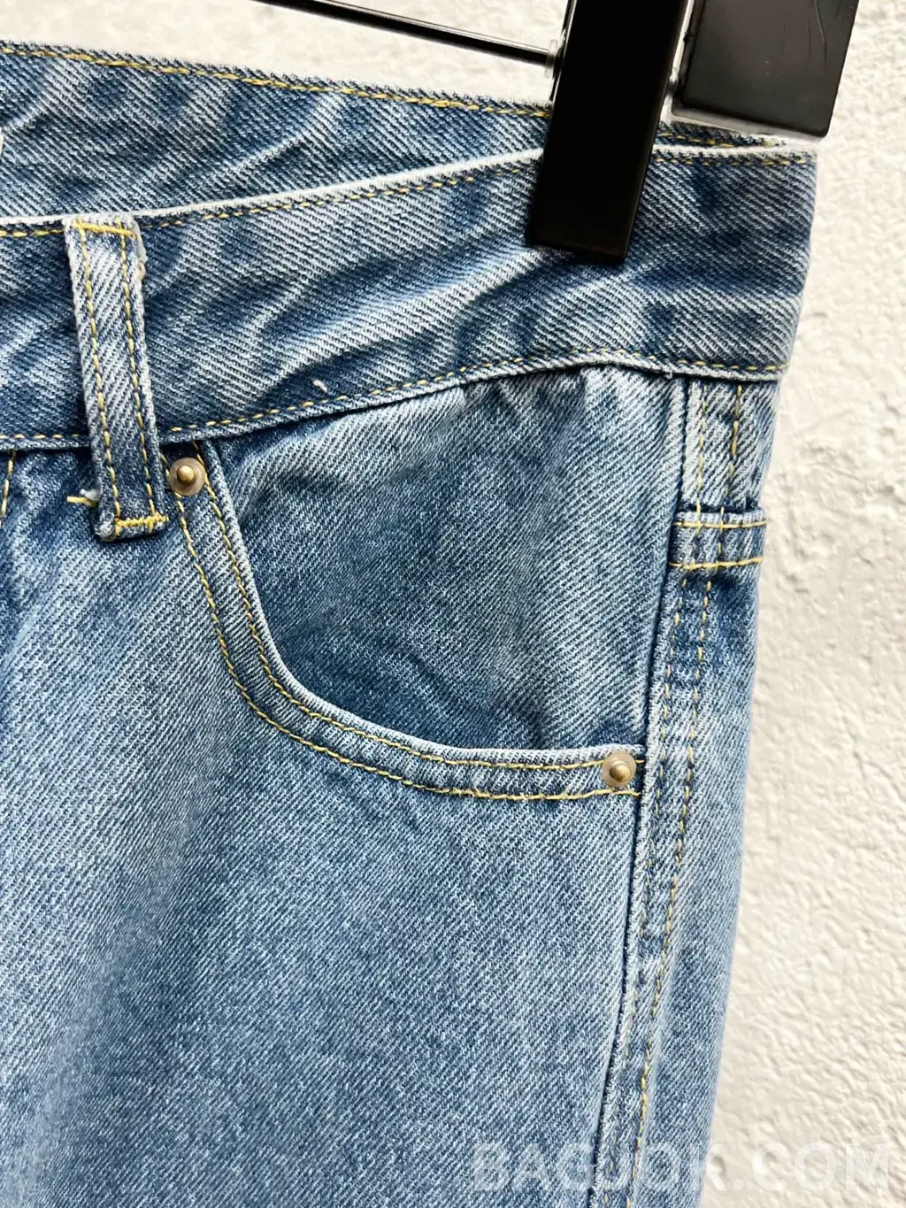 로에베 로에베 아나그램 자수 와이드 데님 팬츠 상세 이미지
