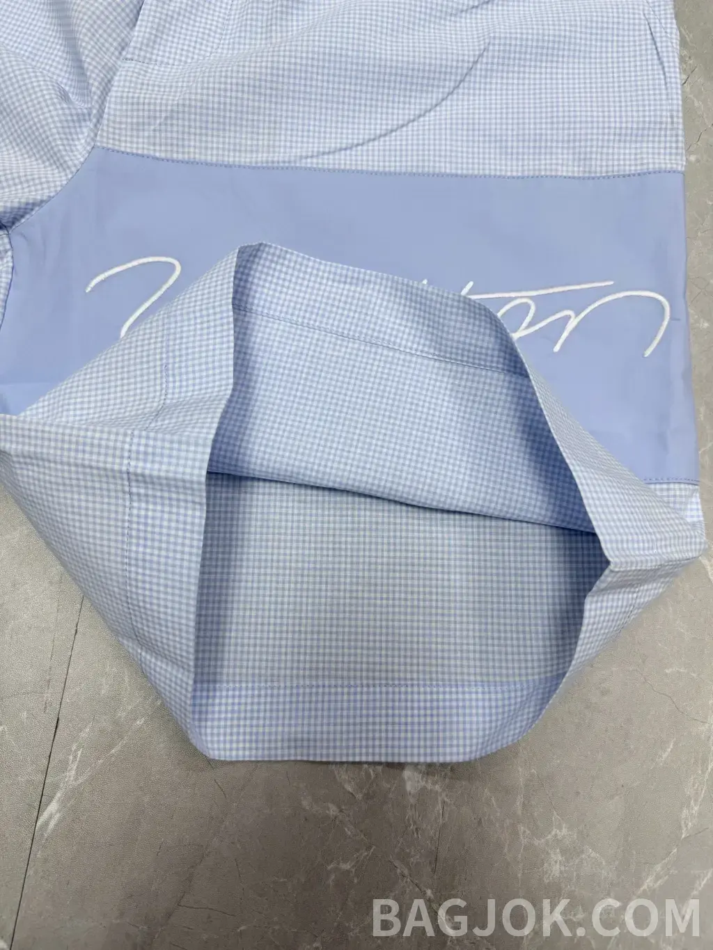 루이비통 루이비통 체크 패턴 드로스트링 쇼츠 상세 이미지