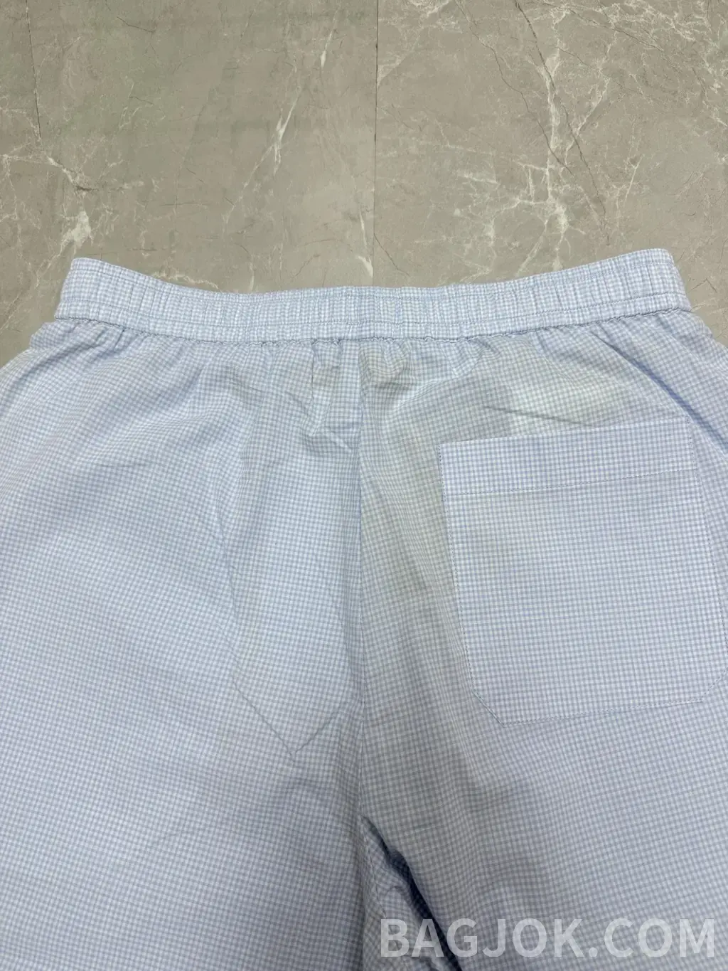 루이비통 루이비통 체크 패턴 드로스트링 쇼츠 상세 이미지