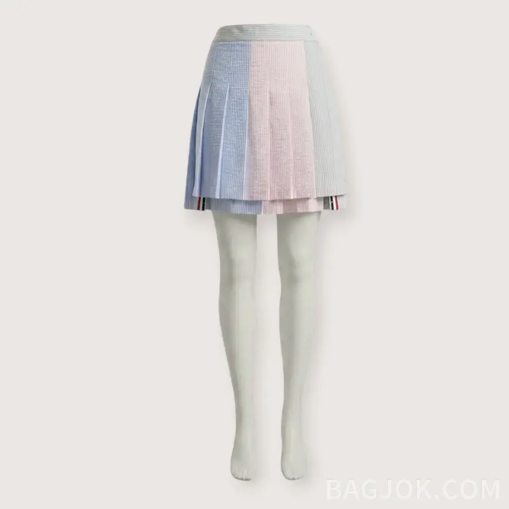톰브라운 멀티 스트라이프 나이프 플리츠 미니 스커트_대표이미지