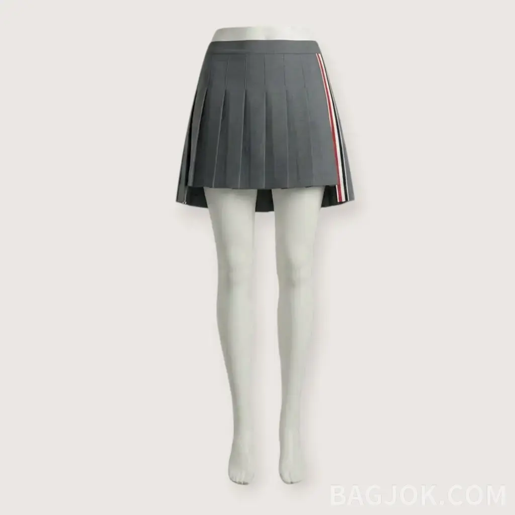 톰브라운 RWB 삼색 스트라이프 플리츠 미니 스커트_대표이미지