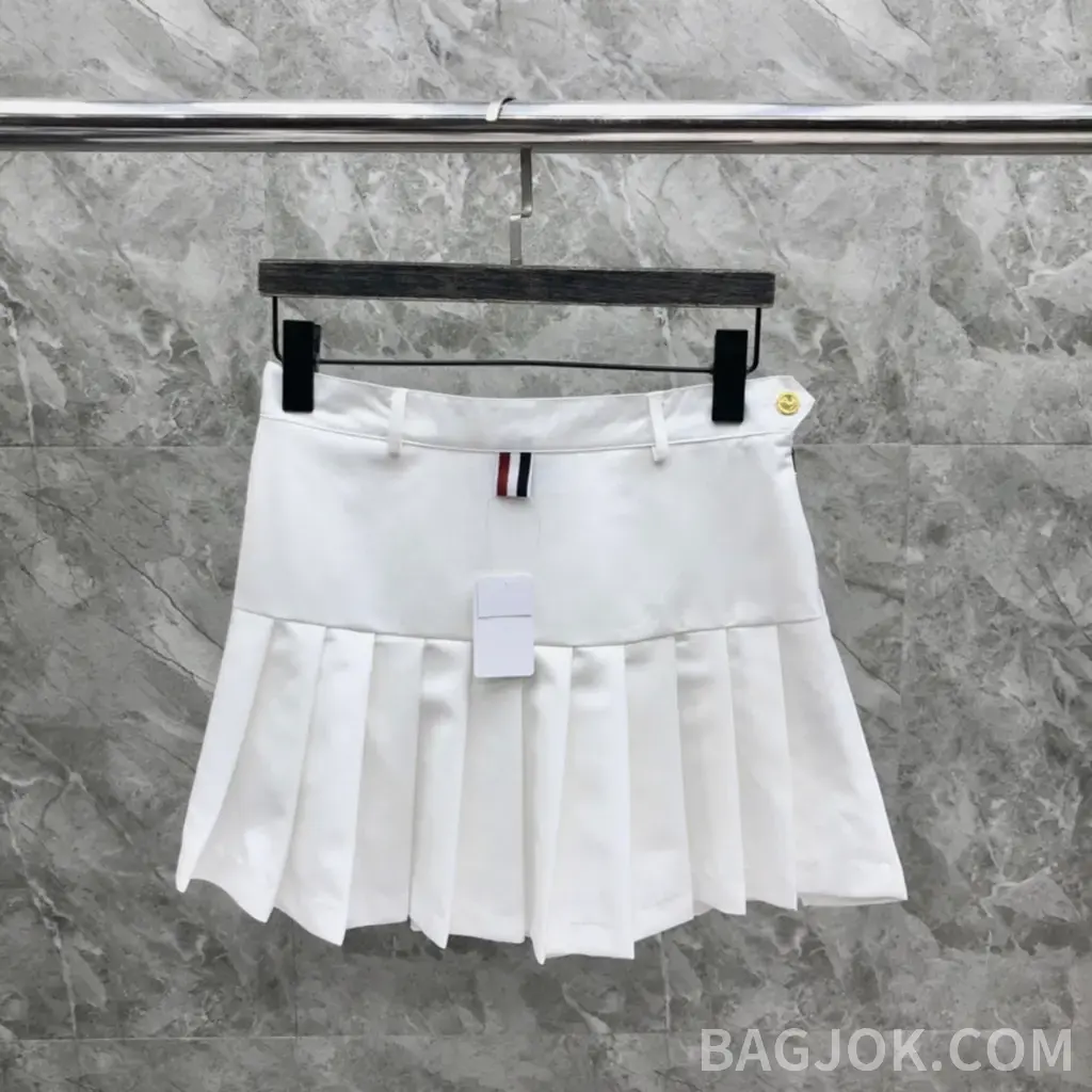 톰브라운 톰브라운 하이웨이스트 플리츠 미니 스커트 상세 이미지