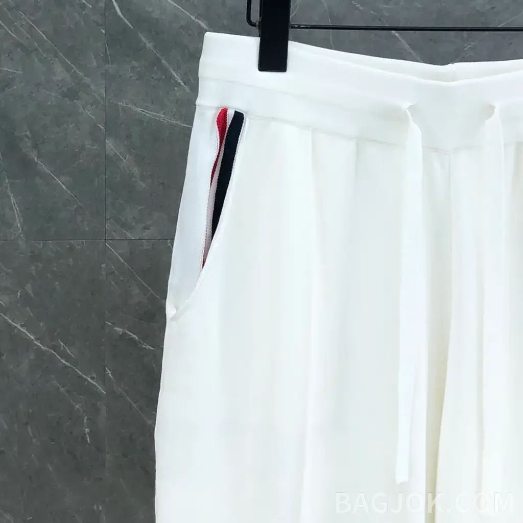 톰브라운 톰브라운 RWB 삼색 스트라이프 드로스트링 쇼츠 상세 이미지