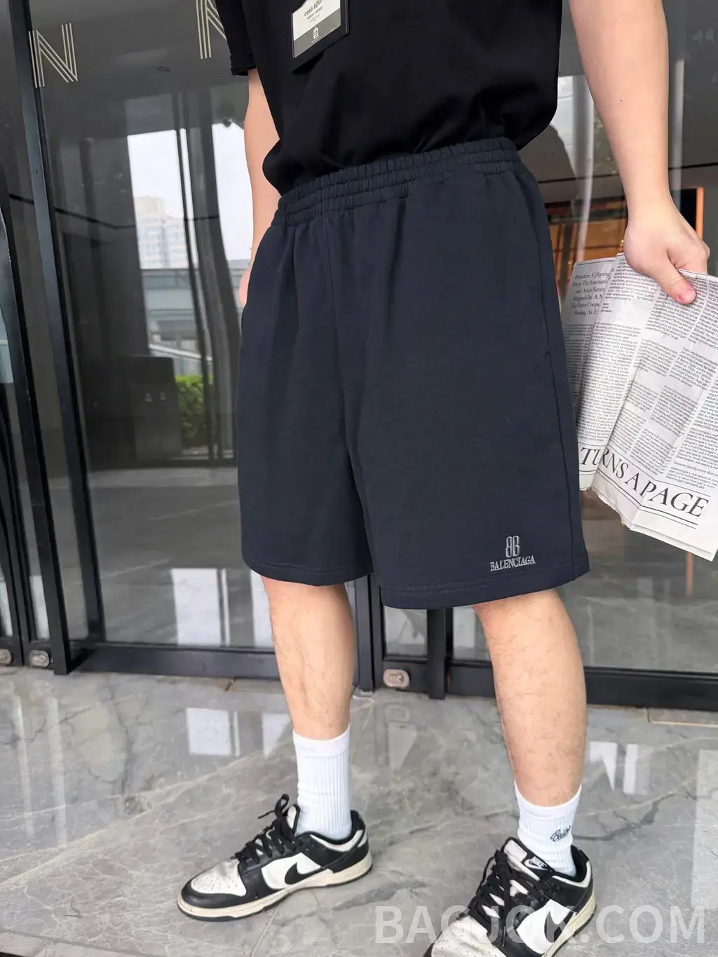 발렌시아가 발렌시아가 나노 BB 자수 스웨트 숏팬츠 상세 이미지