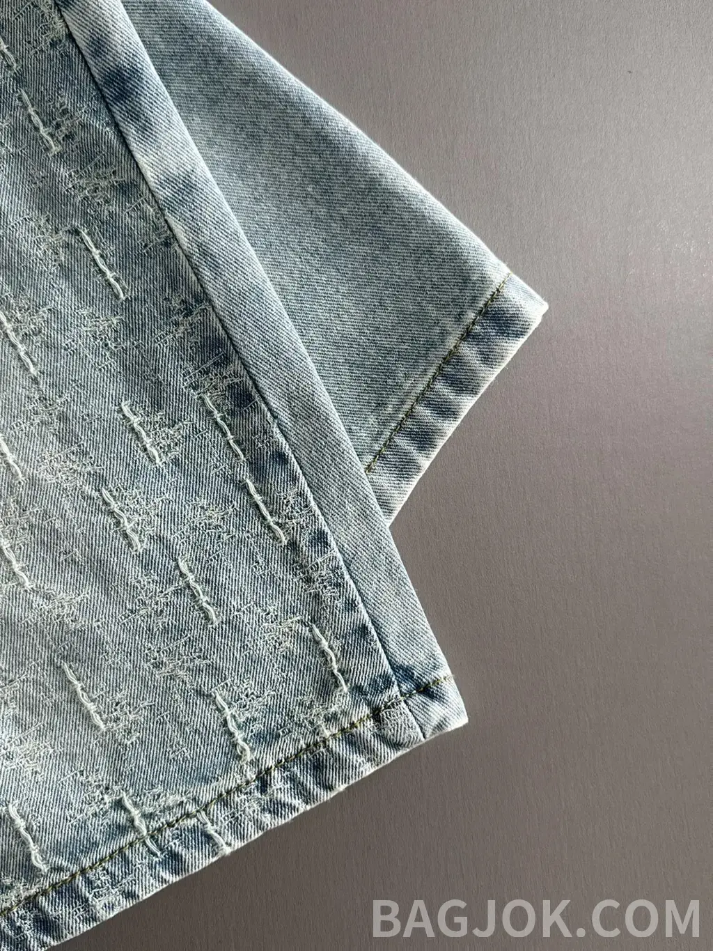 루이비통 루이비통 LV 자수 데님 숏팬츠 상세 이미지