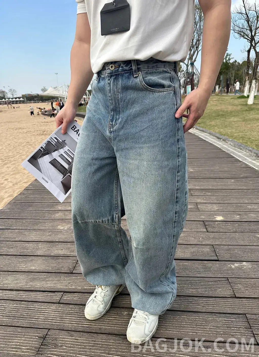 로에베 로에베 와이드 데님 팬츠 상세 이미지