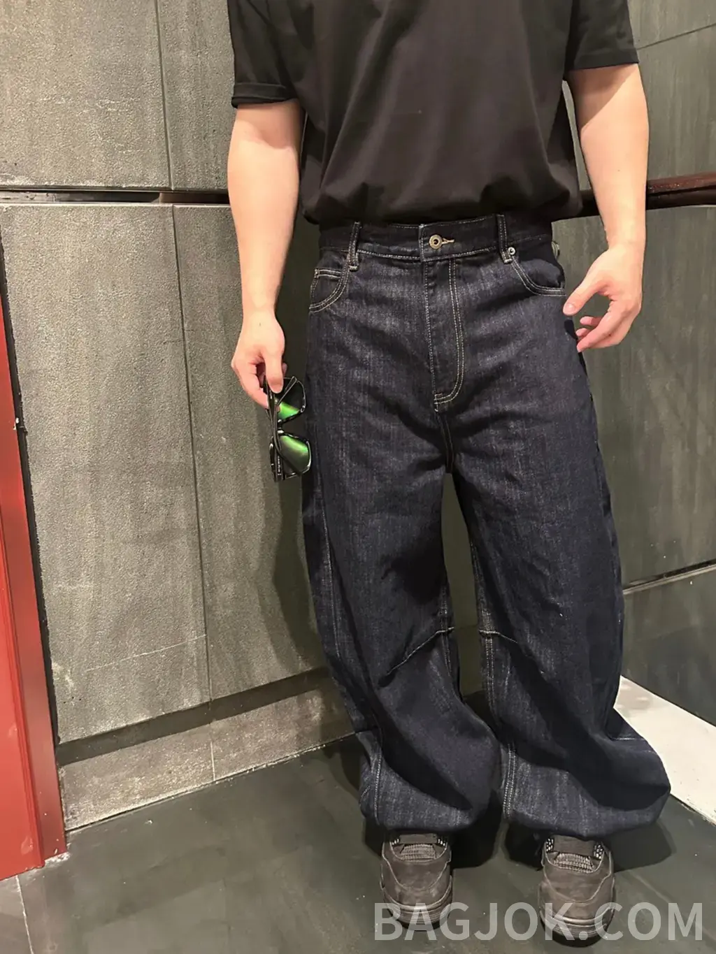 루이비통 로에베 와이드 데님 팬츠 상세 이미지
