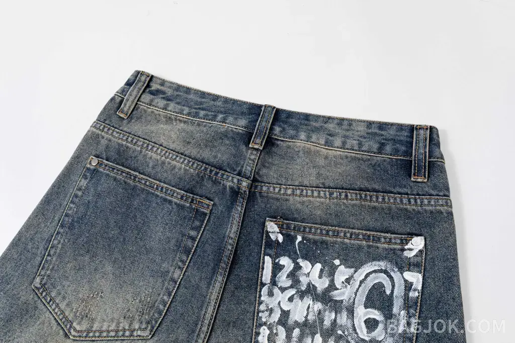 메종 마르지엘라 MAISON MARGIELA 넘버링 페인트 데님 팬츠 상세 이미지
