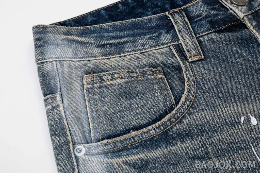 메종 마르지엘라 MAISON MARGIELA 넘버링 페인트 데님 팬츠 상세 이미지