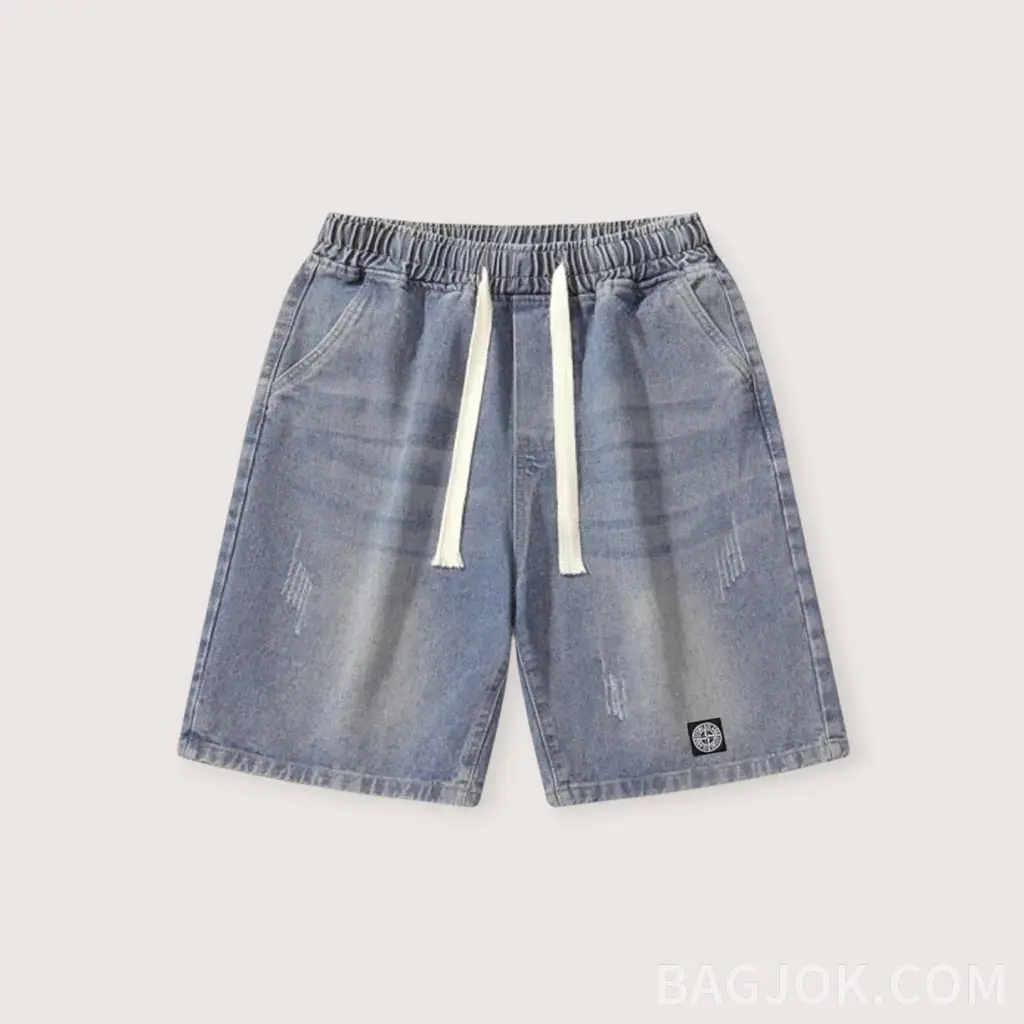 STONE ISLAND 디스트레스드 데님 반바지_대표이미지