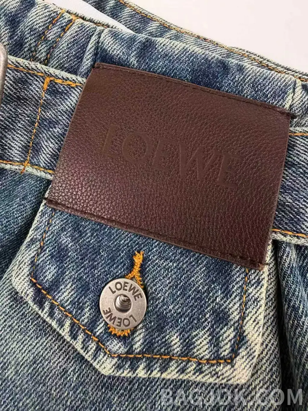 로에베 LOEWE 데님 와이드 팬츠 상세 이미지