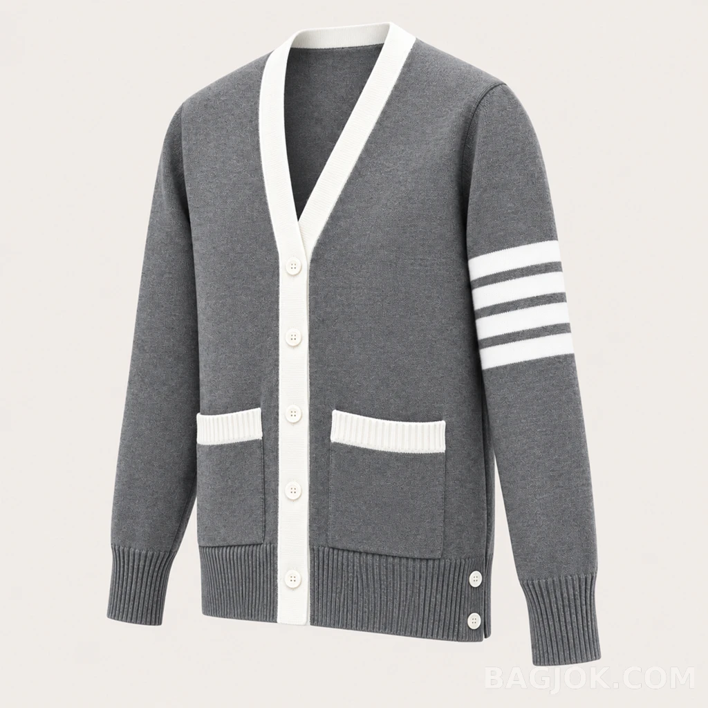 톰브라운 THOM BROWNE 닥스훈트 인타르시아 가디건 상세 이미지