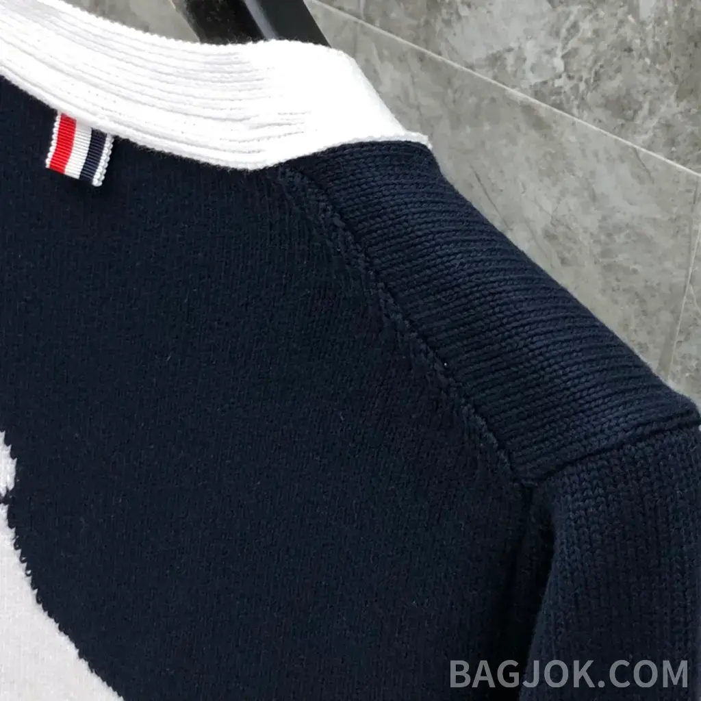 톰브라운 THOM BROWNE 닥스훈트 인타르시아 가디건 상세 이미지