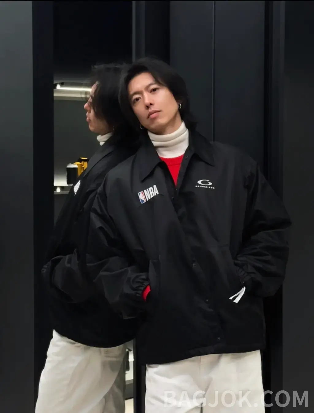 발렌시아가 BALENCIAGA NBA 코치 재킷 상세 이미지